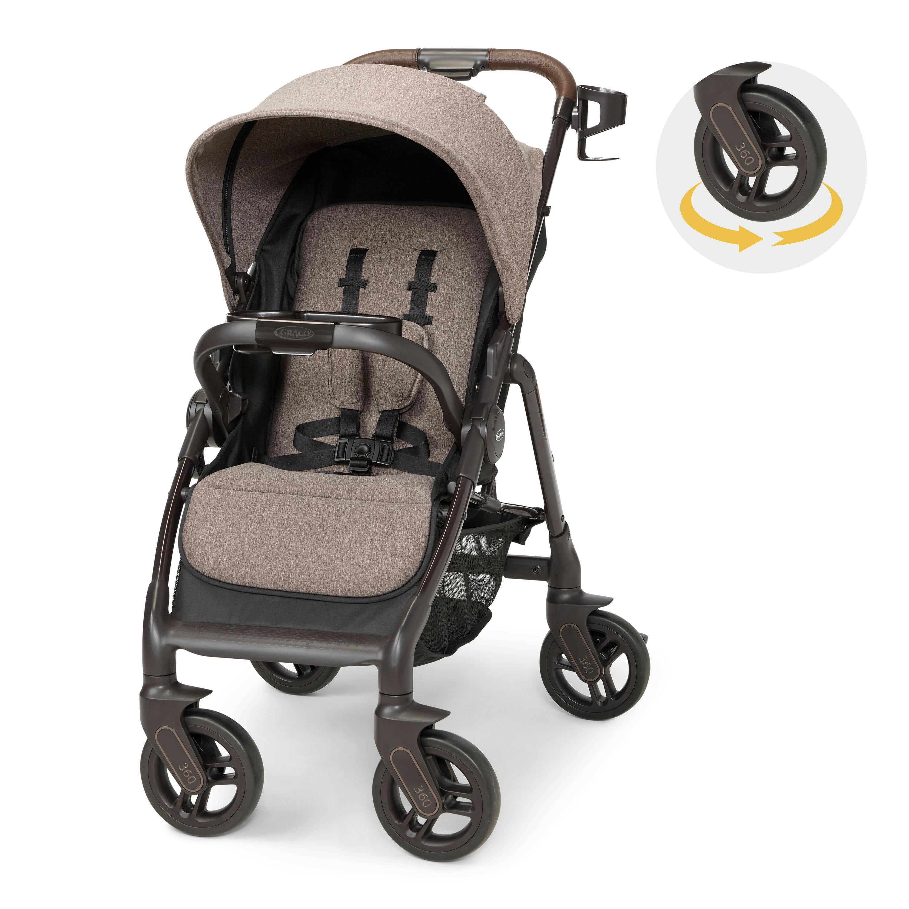 Graco Merge 360 Stroller, Sable, Brown, 1 Count