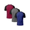 thumbnail image 3 of PureChapter Boys T Shirts Short Sleeve Henley Shirts Color Block Casual Summer Tee 3-Pack Size 9-10, 3 of 9