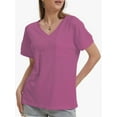thumbnail image 3 of Womens T Shirts Short Sleeve V Neck Casual Summer Tops Tshirts with Pocket, 3 of 4
