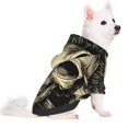 thumbnail image 2 of Fotbe Gothic Winged Skull Sudadera con Estampado para Perros Pequeños – Suéter con Capucha para Mascotas, Tela Suave de Forro Polar con Bolsillo-X-Small, 2 of 7
