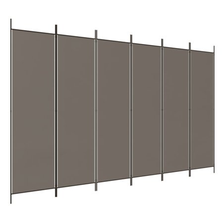 vidaXL 3枚パネル 間仕切り アントラシート 150x200cm ファブリック家具 間仕切り 代引不可