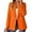 Orange, variant on ZsaeSM Blazers for Women Lapel Double Breasted Classic Blazer Business Casual Long Sleeve Suit Jacket Fall Winter Open Front Jackets Beige L