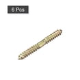thumbnail image 3 of Uxcell 8x28mm Hanger Bolts, 6 Pack Double Ended Self Tapping Thread Dowel Screws, 3 of 5