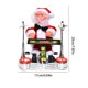 thumbnail image 4 of Bewildely Muñeco de Papá Noel para Navidad/Navidad, juguete de juego Musical, decoración que sacude la cabeza, baile, funciona con pilas, Kits de decoración para fiestas No.03, 4 of 6