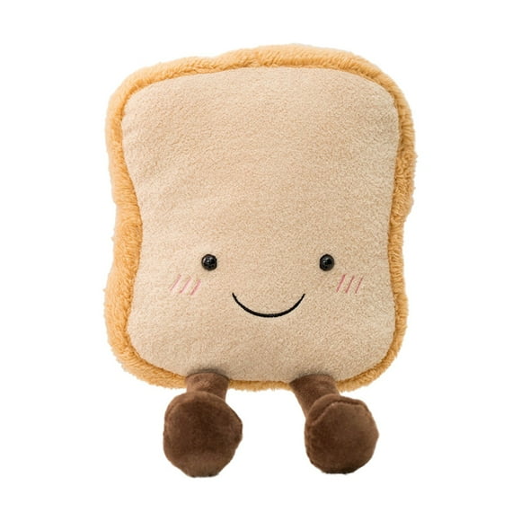 Jellycaten Toast Bread Pillow Funny Food Plush Toy, Croissant Plush Sandwiches Pizza Bread Pillow Toy, Pillows Small Cute Stuffed Plush Toast Sofa Pillow for Kids Adults