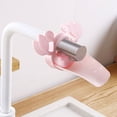 thumbnail image 2 of 1 extensor de grifo de PP/TPE para niños y bebés, color rosa/azul, con forma de cangrejo, para lavabo de baño, portátil, con filtro antisalpicaduras para cocina, fácil de instalar., 2 of 6
