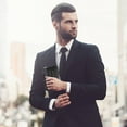 thumbnail image 4 of UPOUART 1Pc Male Wallet PU Fashion Handbag Black Bifold Wallet with Print, 4 of 6