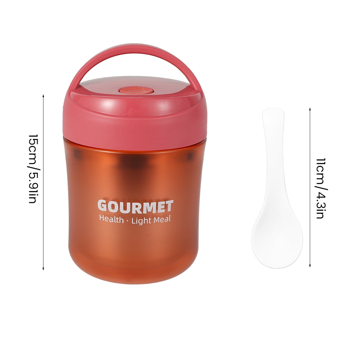  SMALLSHS Vacuum Insulated Food Jar with Foldable Spoon