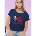 thumbnail image 2 of Make America Great Again Shirt Crop Tee Women's, 2 of 4