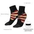 thumbnail image 6 of Naloa Patriotic USA Butterfly Art Ankle Socks for Women Non Slip Socks No Show Socks Classic Low Cut Casual Socks Casual Socks, 6 of 7