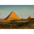 thumbnail image 3 of Carl Wuttke 18x14 Black Modern Framed Museum Art Print Titled - The Pyramids of Gizeh (1906), 3 of 5