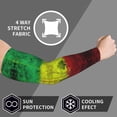 thumbnail image 6 of Cooling Compression Arm Sleeves Reggae-Rastafarian-Flag Sun Protection Sport Arm Sleeves For Men Women, 6 of 7