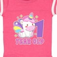 thumbnail image 4 of Inktastic 1 Year Old with Cute Unicorn Birthday Girls Baby Bodysuit, 4 of 5