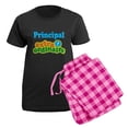 thumbnail image 5 of CafePress - Principal Extraordinaire Women's Dark Pajamas - Women's Short Sleeve Print T-Shirt and Pants Dark Cotton Pajama Set, 5 of 7