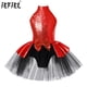 thumbnail image 2 of Vestido de patinaje artístico para niñas, trajes de baile latino de Ballet con lentejuelas, vestido tutú de bailarina con lentejuelas brillantes, 2 of 5