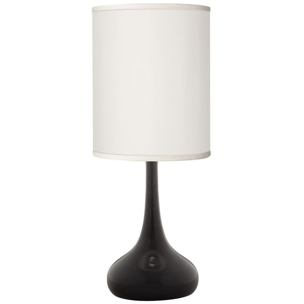 Possini Euro Design Black Finish Droplet Table Lamp With Cream Faux Silk Shade Com Finish Droplet Table Lamp, Possini Droplet Floor Lamp
