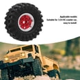 thumbnail image 4 of RC Wheel Rim, 1.0 Beadlock Wheel Rim with Tires 6 Holes Aluminum Alloy RC Beadlock Wheel Hub for 1/24 RC Crawler Car, 4 of 7