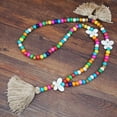 thumbnail image 2 of Necklace for Women Women Tassel Wooden Beads Necklace Pendant Bohemian Chain Jewelry Accessory Gift for Women, 2 of 2