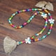 thumbnail image 1 of Collar para mujer, joyería para mujer, collar con borlas de cuentas de madera, colgante, cadena bohemia, accesorio de joyería, collar para mujer, 1 of 2