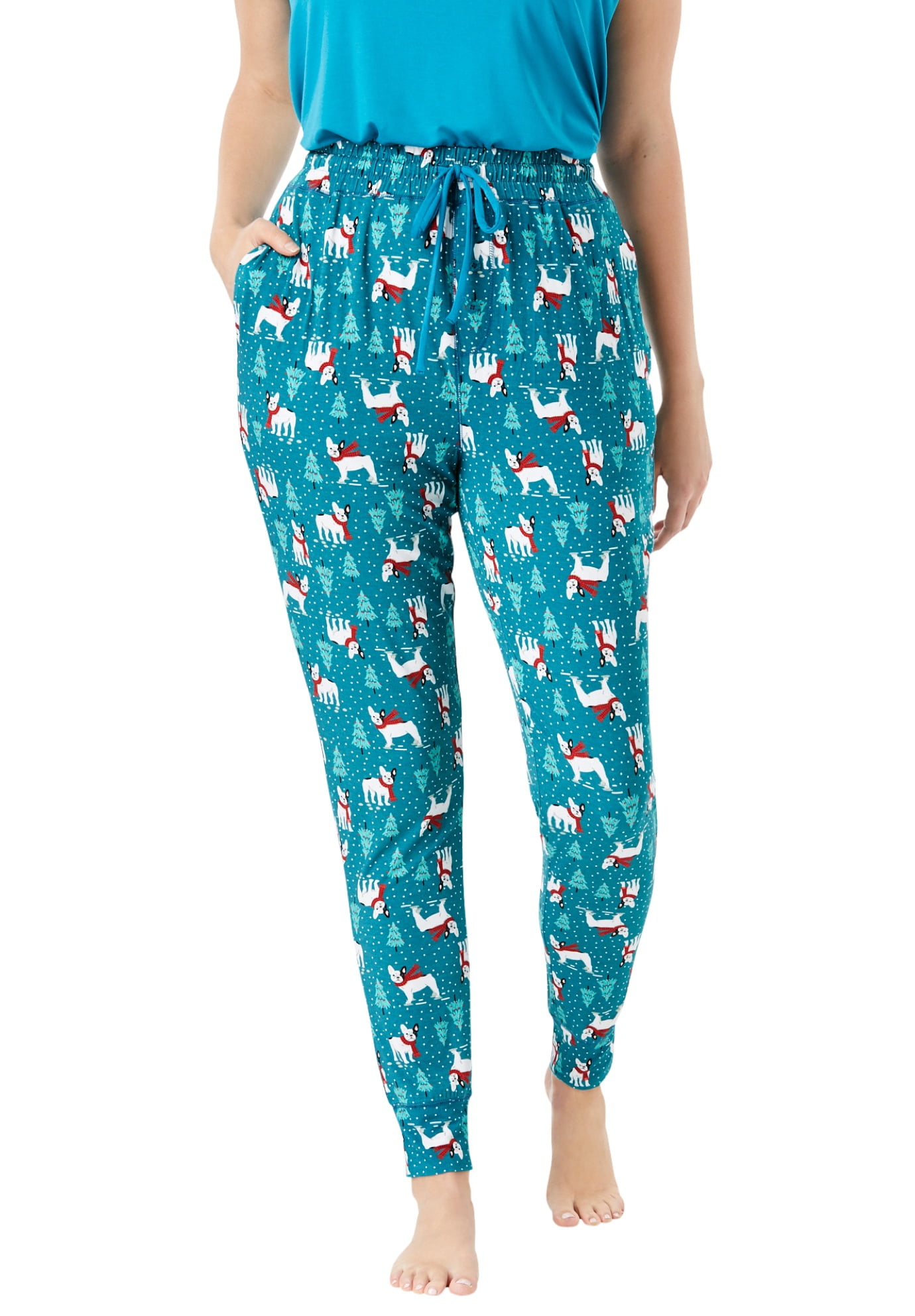 Dreams & Co. Women's Plus Size Relaxed Pajama Pant Pajama Bottoms - Walmart.com