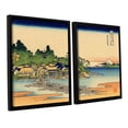 thumbnail image 2 of ArtWall  Katsushika Hokusai 'Enoshima In The Sagami Province' 2 Piece Floater Framed Canvas Set, 2 of 2
