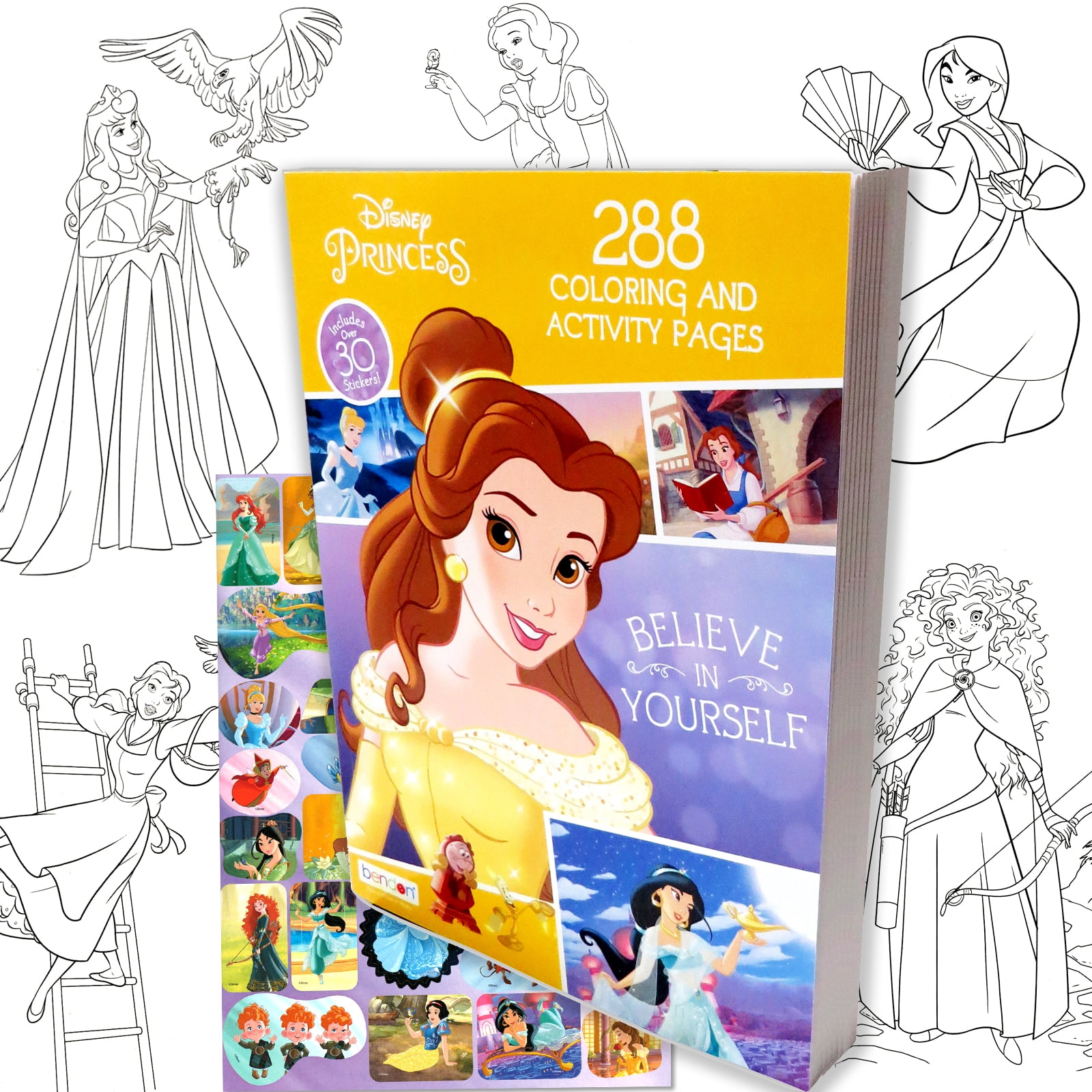 Disney Princess 288 Pg. Coloring And Activity Book - Walmart.com