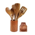 thumbnail image 2 of 9 PCS Wooden Spoons for Cooking, Wooden Utensils for Cooking, 2 of 5