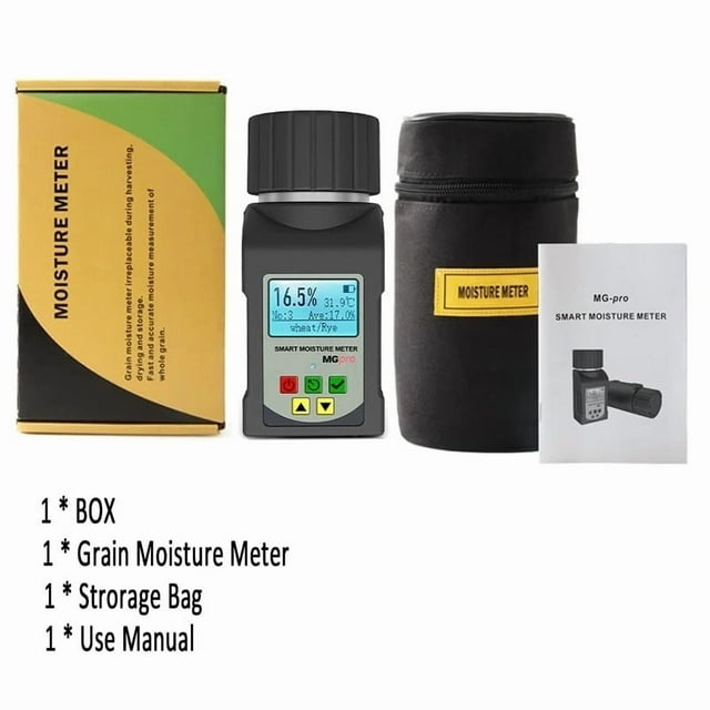 Digital Wood Moisture Meter Non-contact Timber Damp Detector High Precision Automatic Digital Grain Moisture Tester ,Generally Applicable