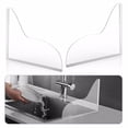 thumbnail image 1 of Cateissary 2x protectores contra salpicaduras de ducha autoadhesivos de Color transparente impermeables amplia aplicación fácil de instalar Suministros de limpieza para el hogar, 1 of 6