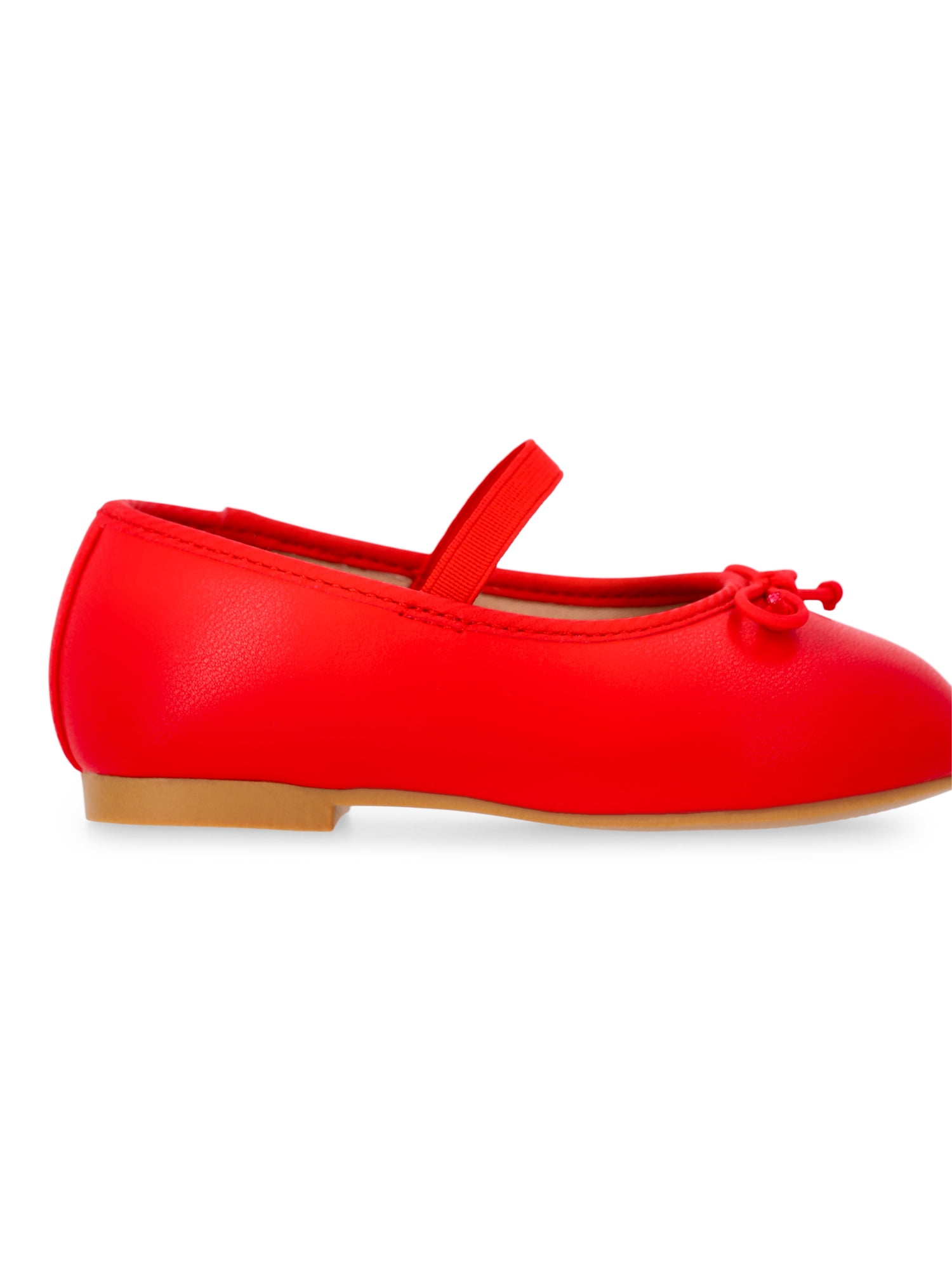 Wonder Nation Baby Girls Bow Ballet Dress Shoes