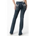 thumbnail image 3 of Grace in LA Women's Western Steer Head Rhinestone Embroidered Bootcut Stretch Jeans (28), 3 of 3