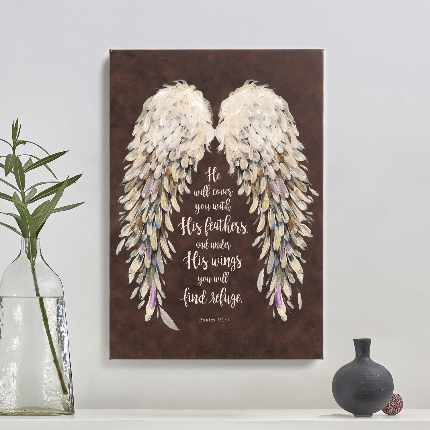 Brown Feathers On Wood Art: Canvas Prints, Frames & Posters