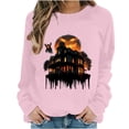 thumbnail image 2 of Halloween Printed Sweatshirts for Women Plus Size Round Neck Long Sleeve Basic, 2 of 6