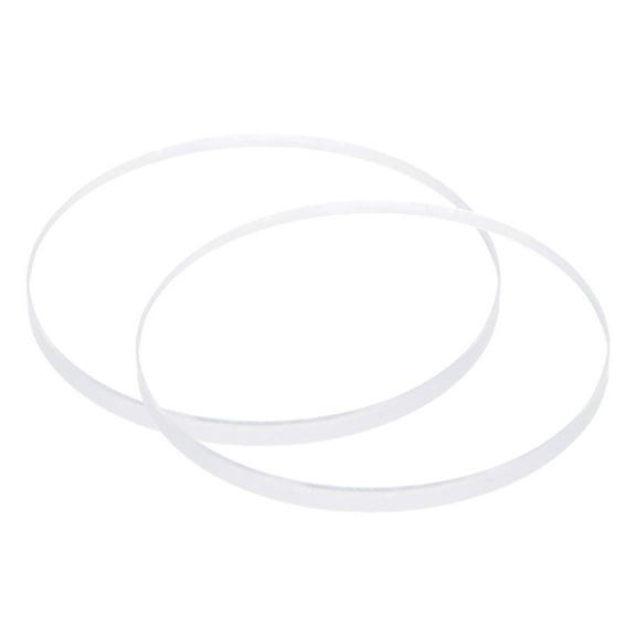 Uxcell 2pcs 35.5mmx3mm High Transmittance Watch Crystal Lens Glass Round Flat Mineral