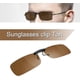thumbnail image 2 of Frameless Clip-on Sunglasses, Uv400 Polarized Sunglasses Lens Dark Brown, 2 of 5