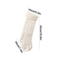 thumbnail image 3 of YIMWNYI Christmas Stocking, Knitted Christmas Stocking, Cable Knitted, Personalized Holiday Gift for Parents, Christmas Decor Hanging Stocking, Xmas Stocking for Holiday Presents, 3 of 6