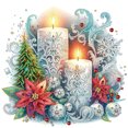 thumbnail image 1 of 5D DIY Taladro Parcial Con Forma Especial Navidad Vela Doble 30x30 Cm, 1 of 9