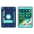 thumbnail image 2 of Dteck iPad 10.2 Case with Screen Protector, iPad 8th Generation Case, iPad 7th Generation Case, Heavy Duty 3-Layer Hybrid Rugged Shockproof High Impact Case with Kickstand, Navy/Mint, 2 of 7