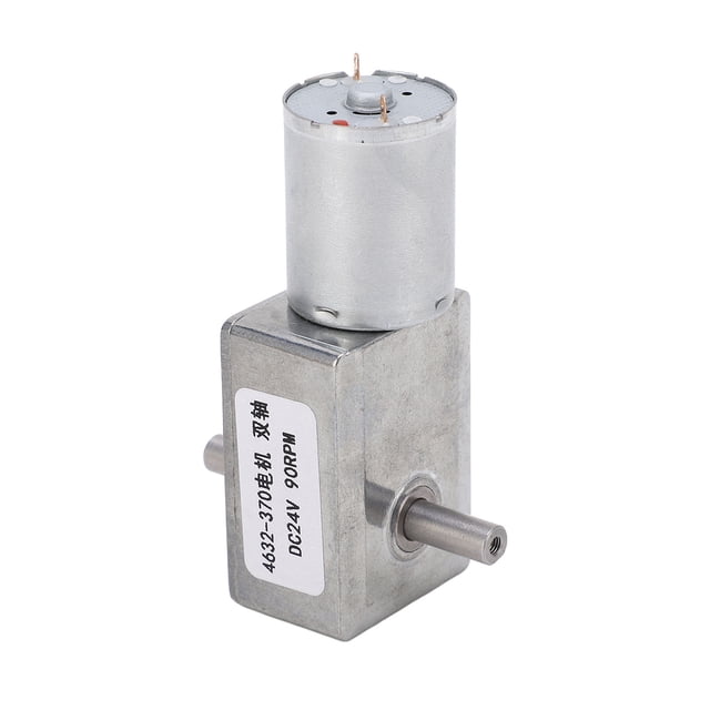 Moteur à Engrenages DC, Moteur de Réduction DC en Laiton Aluminium Rotation Direction Réglable DC24V pour Ouvre-Porte 40RPM,90RPM
