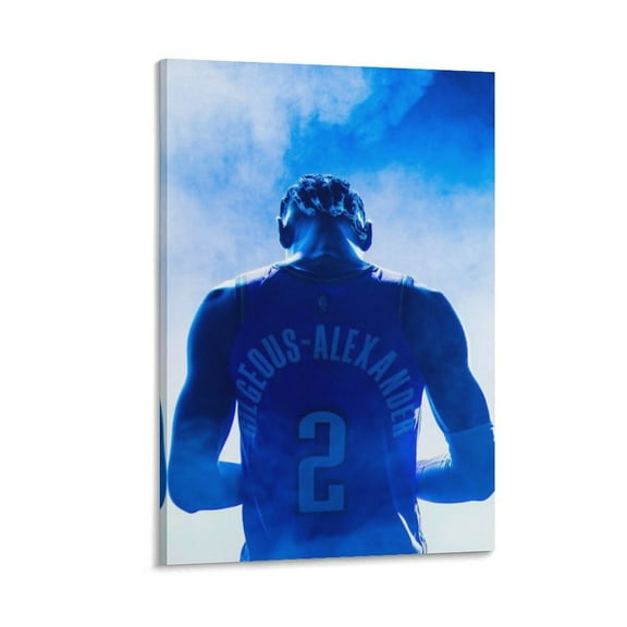Shai Gilgeous Alexander Posters Art Posters Art Print Wall Photo Paint Poster Hanging Picture Family Bedroom Decor Gift 20x30inch(50x75cm)