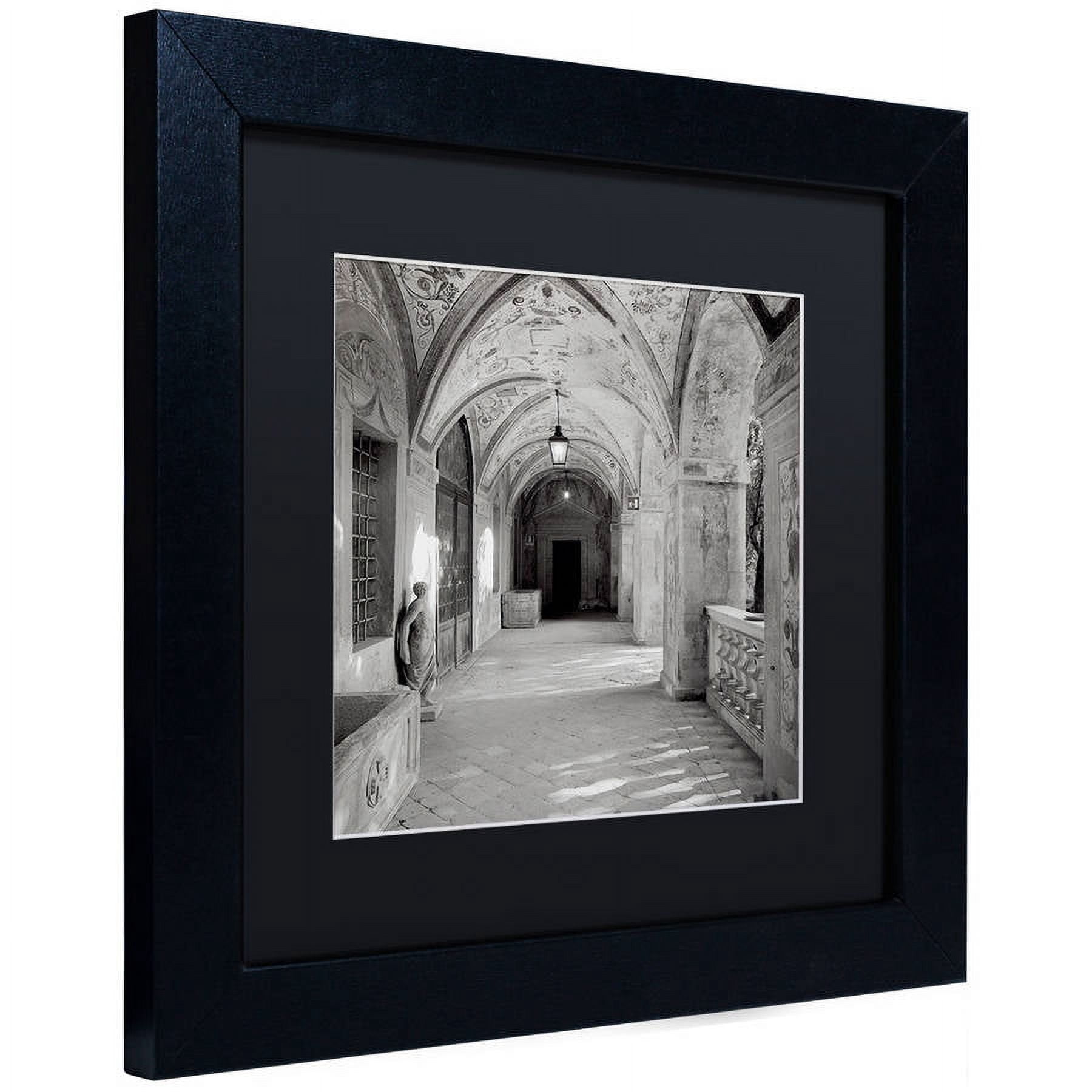 Trademark Fine Art "Padova I" Canvas Art by Alan Blaustein, Black Matte, Black Frame