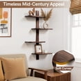 Black Floating Shelves for Wall Display Shelf Unit Modern Decorative ...