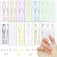 thumbnail image 1 of Calcomanías adhesivas para decoración de uñas con línea de sonrisa, pegatinas para uñas con línea bronceadora, calcomanías para uñas autoadhesivas 3d, diseños de arte de uñas de es, 1 of 5