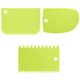 thumbnail image 1 of Kit de raspador para tazón de masa, raspadores de plástico multiusos para pasteles, raspadores de dientes rectos y curvos, 1 of 7