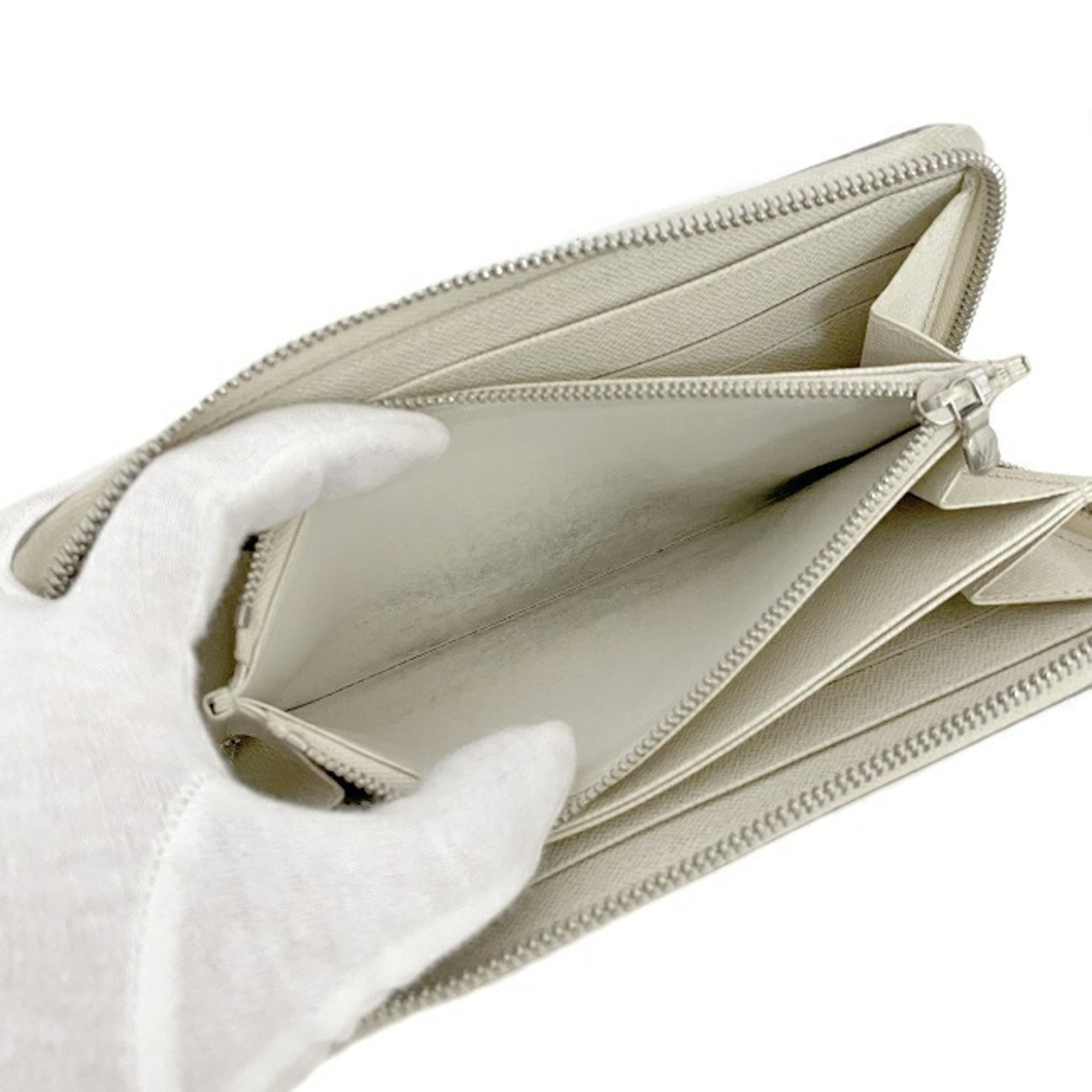 LOUISVUITTON Louis Vuitton Mini Lockit Bag Charm Epiline White Yvoire  Keychain 20190222