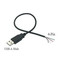 thumbnail image 1 of Cable de alimentación USB de 0,3 m/1m/2m, 5V, 2 pines, 2,0 A, hembra, macho, 4 pines, Conector de extensión para cargador, bricolaje, 1 of 3