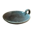 thumbnail image 3 of Candle Holder Candlestick Holder Round Candlelight Stand Ceramic Candle Plate for Festival Farmhouse Home Mantle Living Room Green, 3 of 9