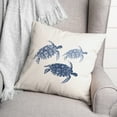 thumbnail image 3 of Creative Products Watercolor Sea Turtles 18x18 Spun Poly Pillow, 3 of 9