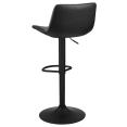 thumbnail image 2 of Bouclair Tabouret de Bar Noir Réglable avec PU Cousu, 2 of 5