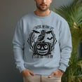 thumbnail image 4 of Men's 330g 100% Cotton Pumpkin Pattern Dropped Shoulder Crew Neck Sweatshirt, 4 of 15